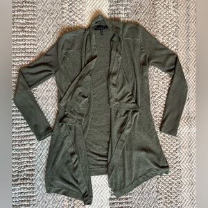 White House Black Market Women’s Cardigan, Olive Green
